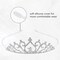 6 Pack Decorative Sparkling Rhinestone Silver Metal Crown Headbands Tiaras Wedding Bridal Birthday Party Prom Headpieces Hair Accessories for Women Flower Girls Teens Kids